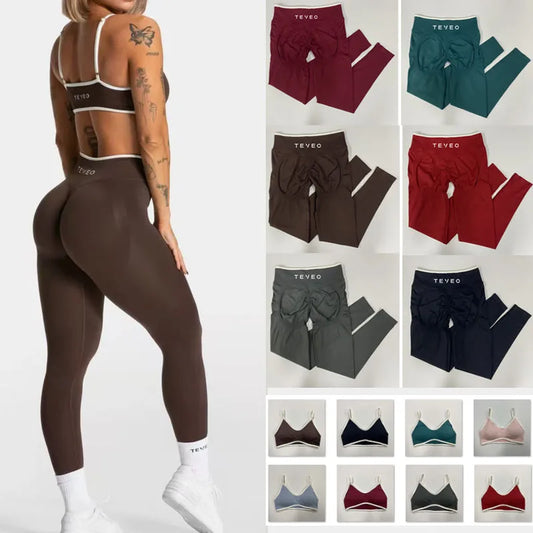 Ignite Sculpt ScrunchSeamless Scrunch teveo  Legging for Women Yoga Pants Hip Lifting Running Exercise Gym Ignite Sculpt Series